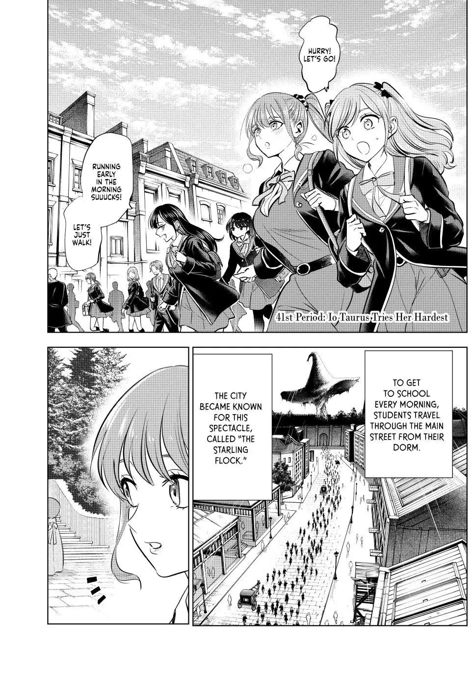 Kuroneko to Majo no Kyoushitsu Chapter 41 page 1 - Chapter 41: Io Taurus Tries Her Hardest