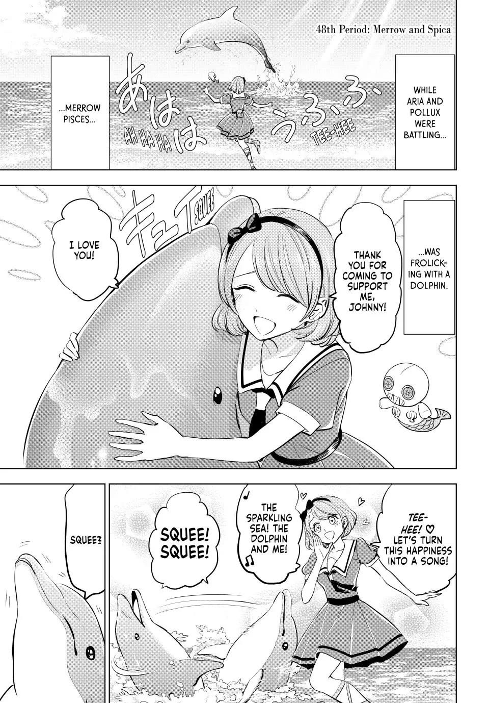 Kuroneko to Majo no Kyoushitsu Chapter 48 page 1 - Chapter 48: Merrow and Spica