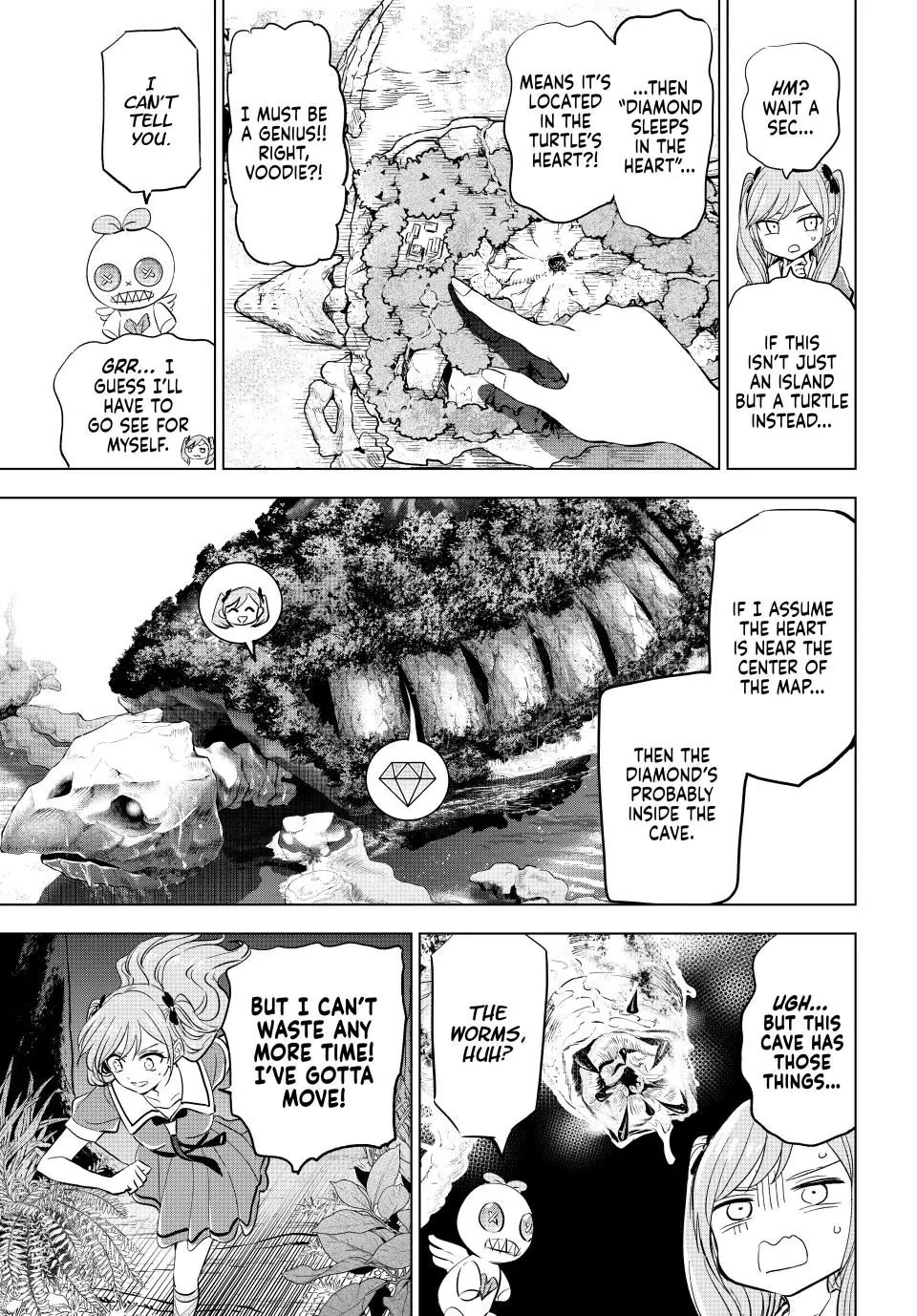 Kuroneko to Majo no Kyoushitsu Chapter 52 page 3 - Chapter 52: Aspidochelone Island