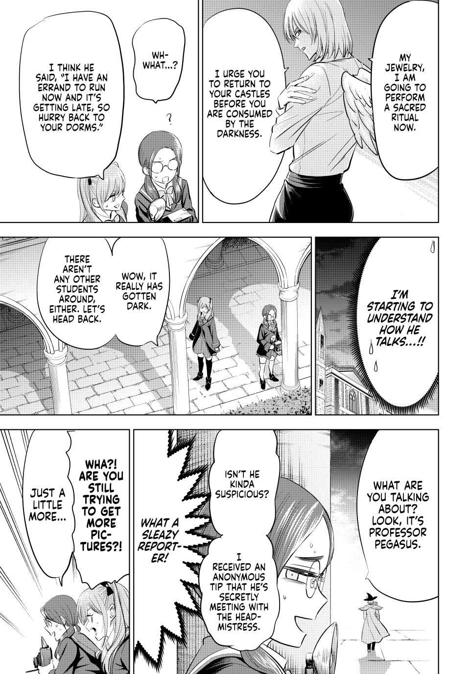 Kuroneko to Majo no Kyoushitsu Chapter 82 page 15 - Chapter 82: The Scoop on the Professors!