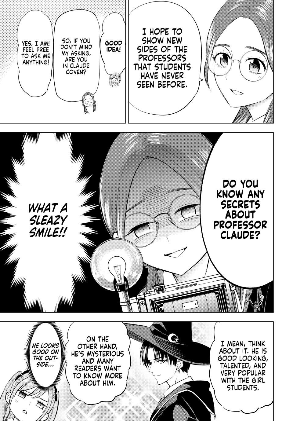 Kuroneko to Majo no Kyoushitsu Chapter 82 page 3 - Chapter 82: The Scoop on the Professors!