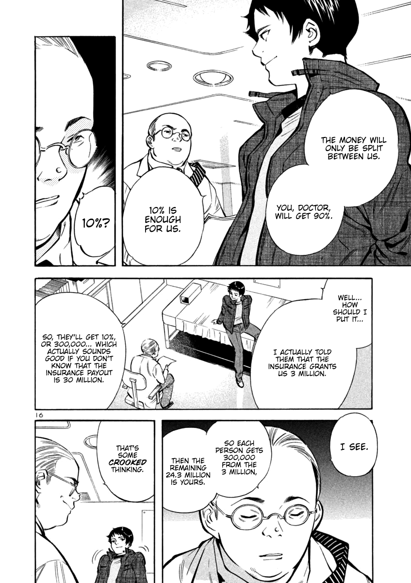 Kurosagi Chapter 118 page 16 - Chapter 118: Life Insurance Fraud (Middle Part)