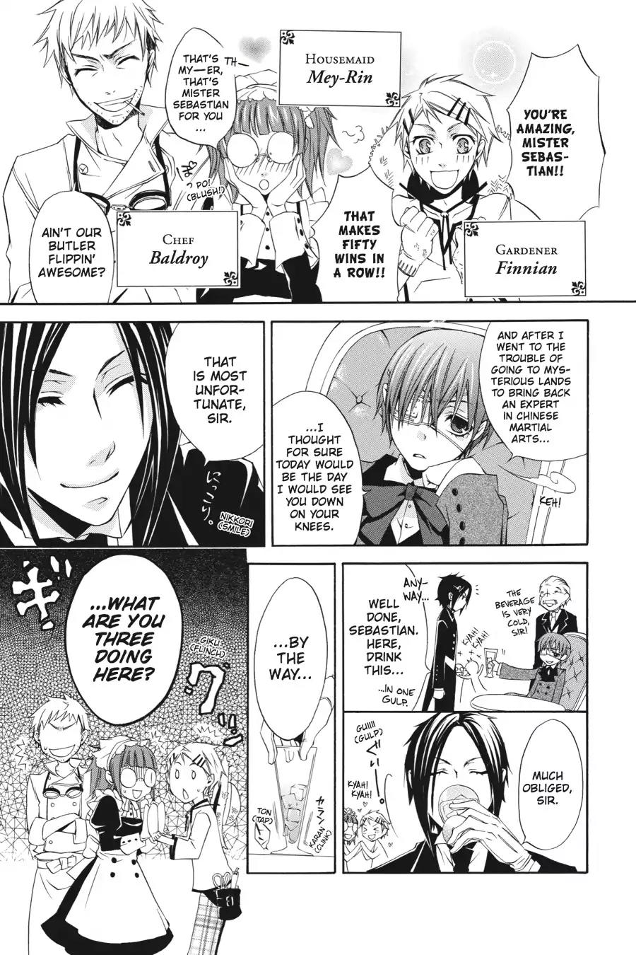 Kuroshitsuji Chapter 1 page 10 - Chapter 1: In the morning: The Butler, Skilled
