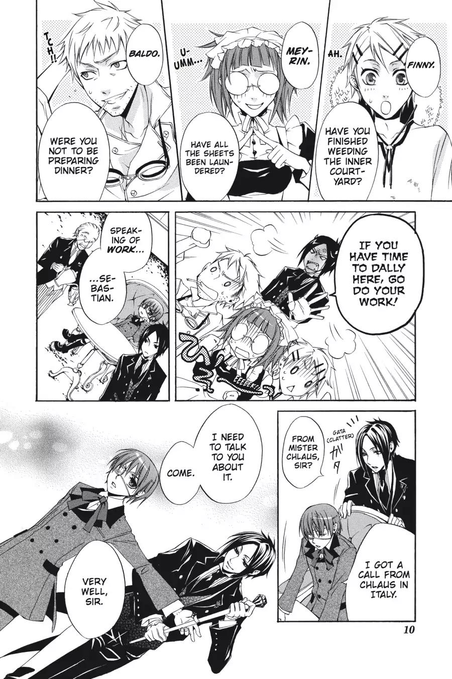 Kuroshitsuji Chapter 1 page 11 - Chapter 1: In the morning: The Butler, Skilled
