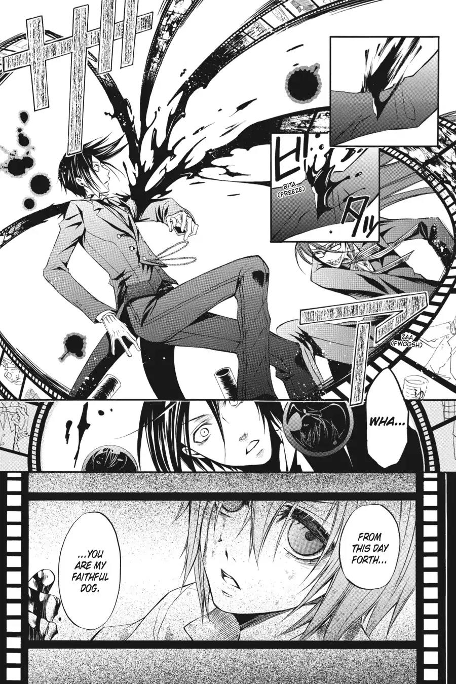 Kuroshitsuji Chapter 10 page 11 - Chapter 10: In the morning: The Butler, Reflective
