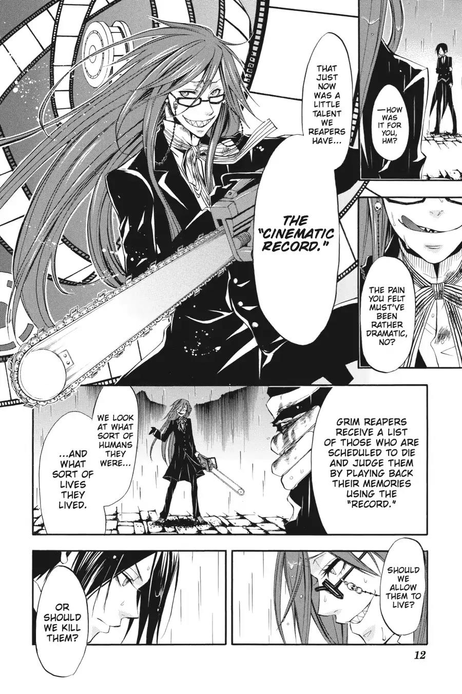 Kuroshitsuji Chapter 10 page 13 - Chapter 10: In the morning: The Butler, Reflective