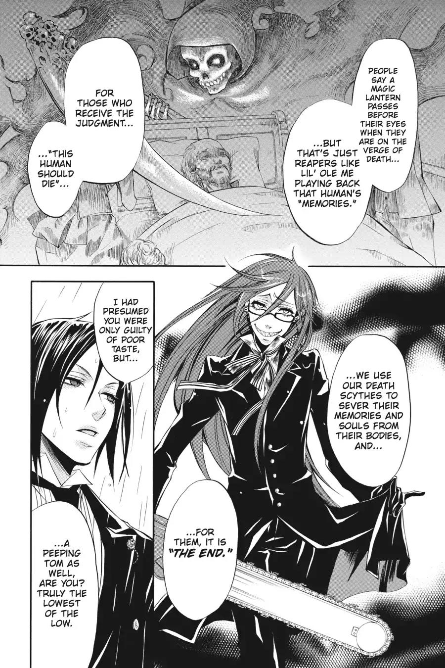 Kuroshitsuji Chapter 10 page 14 - Chapter 10: In the morning: The Butler, Reflective
