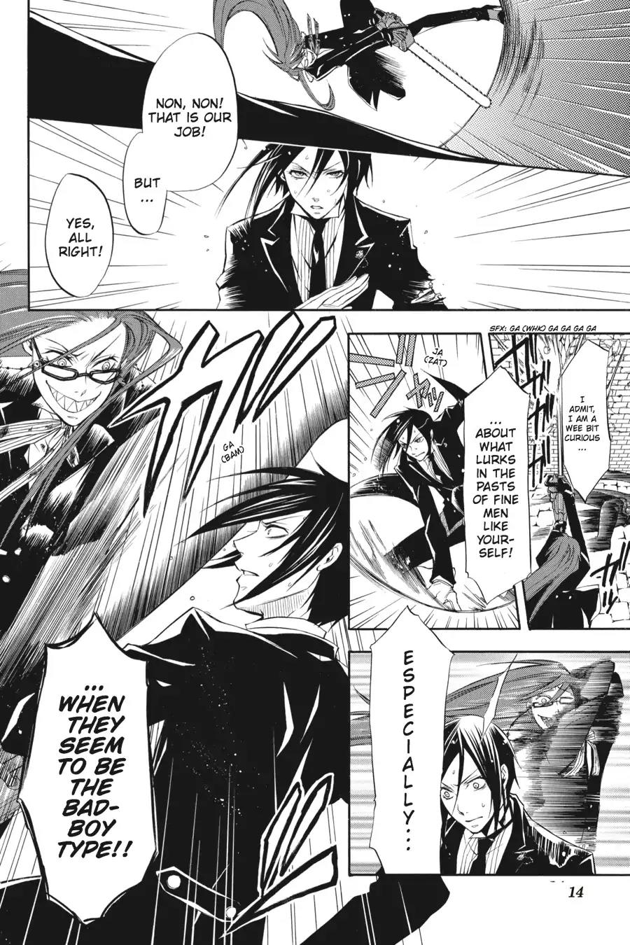 Kuroshitsuji Chapter 10 page 15 - Chapter 10: In the morning: The Butler, Reflective