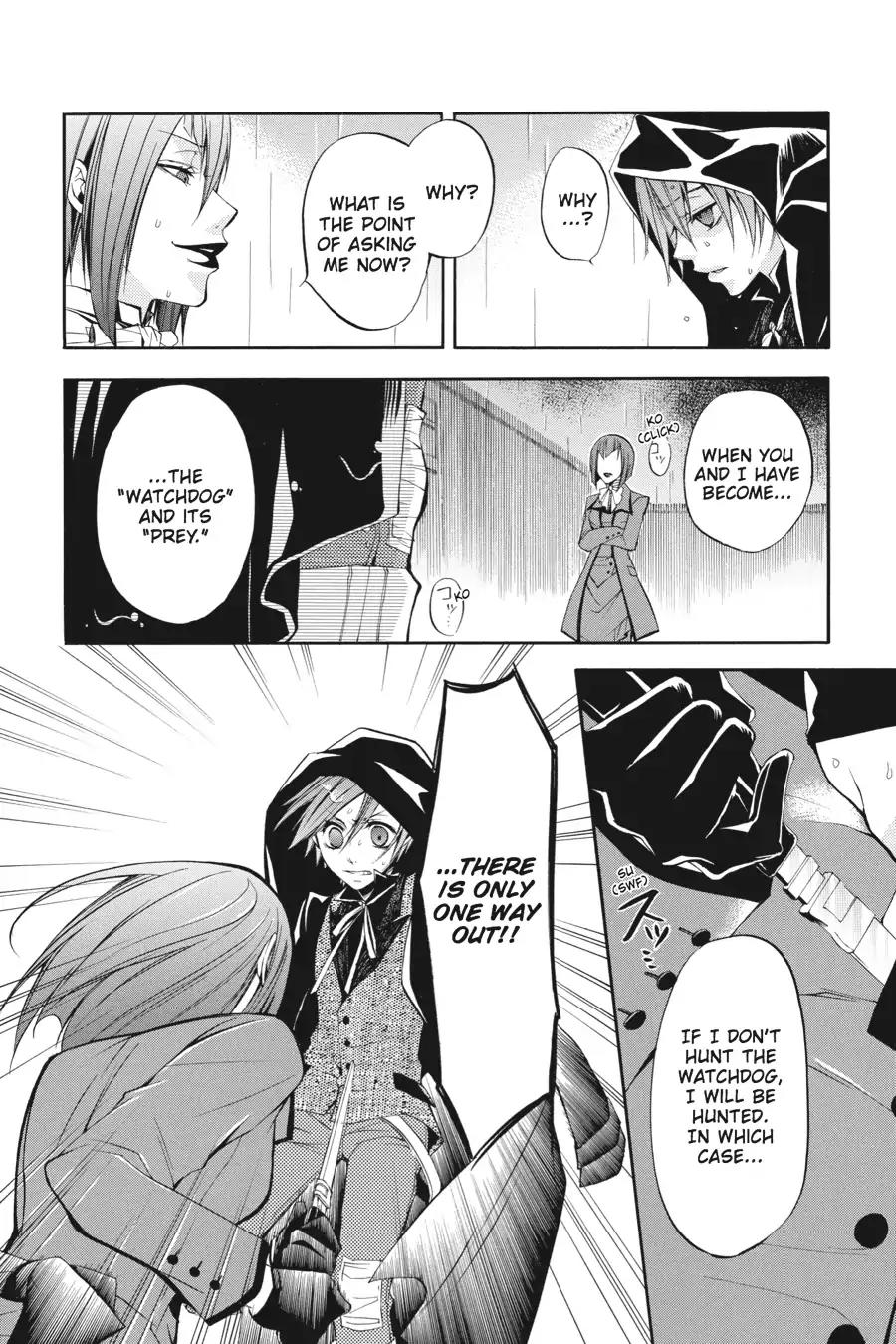 Kuroshitsuji Chapter 10 page 17 - Chapter 10: In the morning: The Butler, Reflective