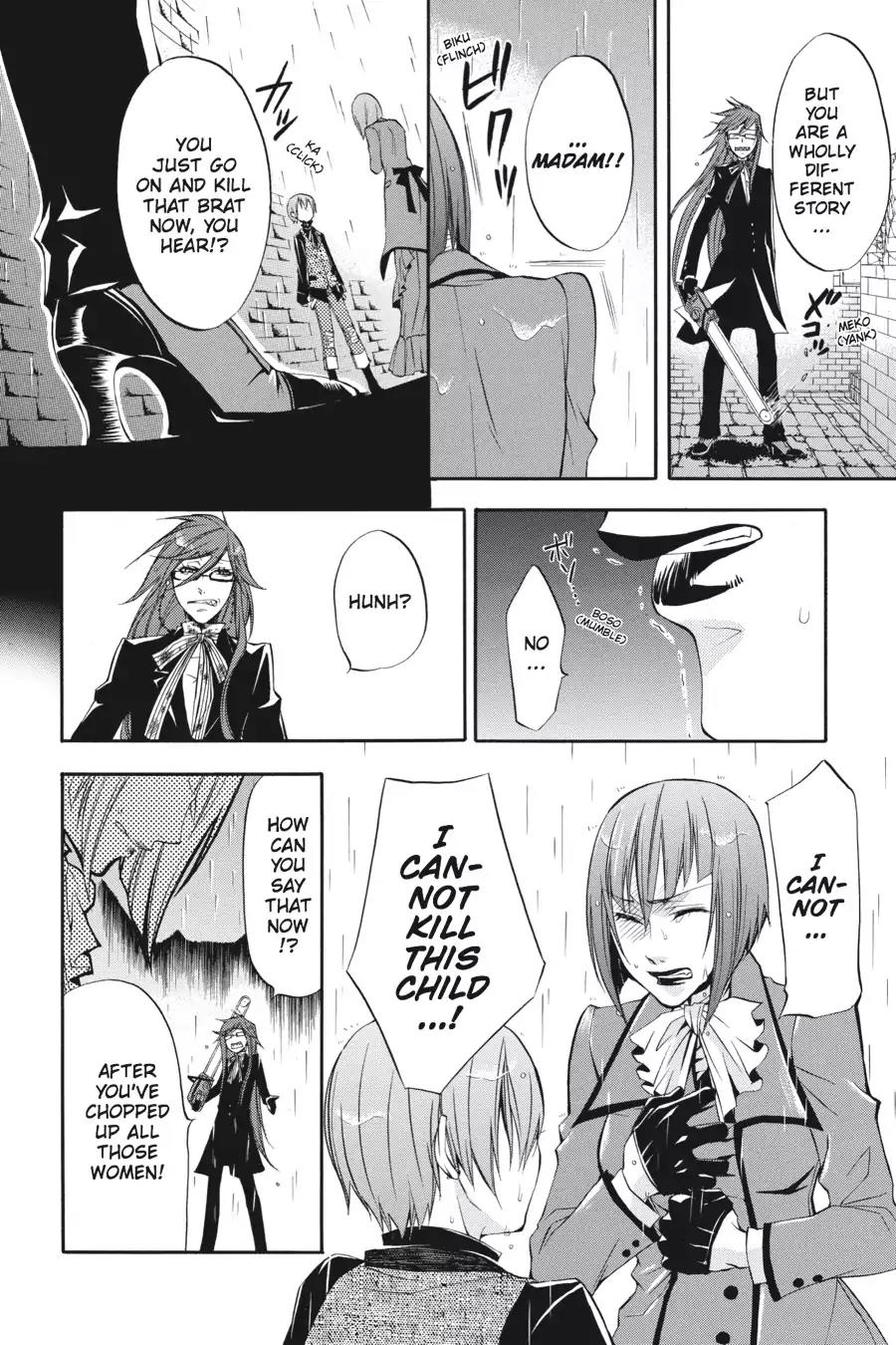 Kuroshitsuji Chapter 10 page 23 - Chapter 10: In the morning: The Butler, Reflective