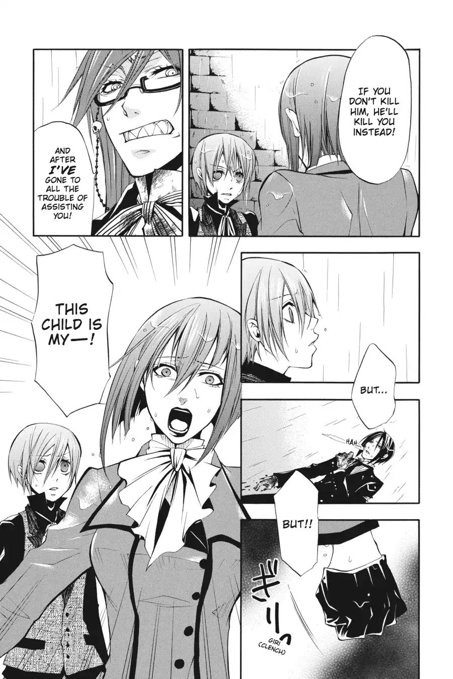 Kuroshitsuji Chapter 10 page 24 - Chapter 10: In the morning: The Butler, Reflective
