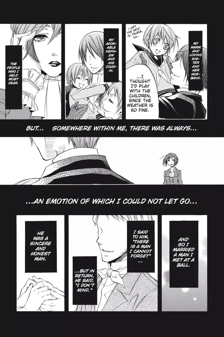 Kuroshitsuji Chapter 10 page 36 - Chapter 10: In the morning: The Butler, Reflective