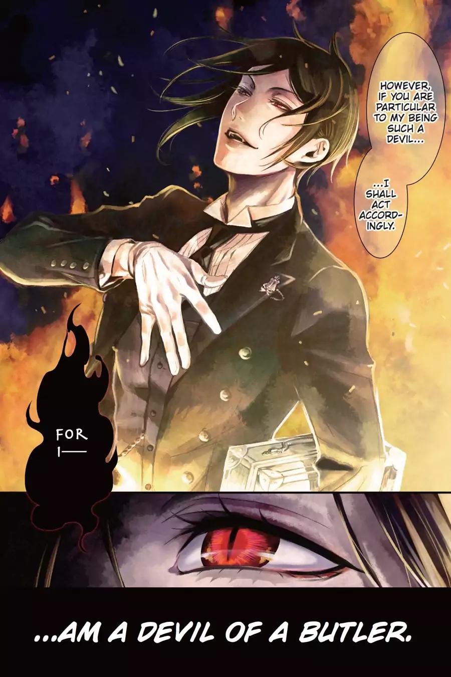 Kuroshitsuji Chapter 100 page 1 - Chapter 100: At noon: The Butler, Breaking Out