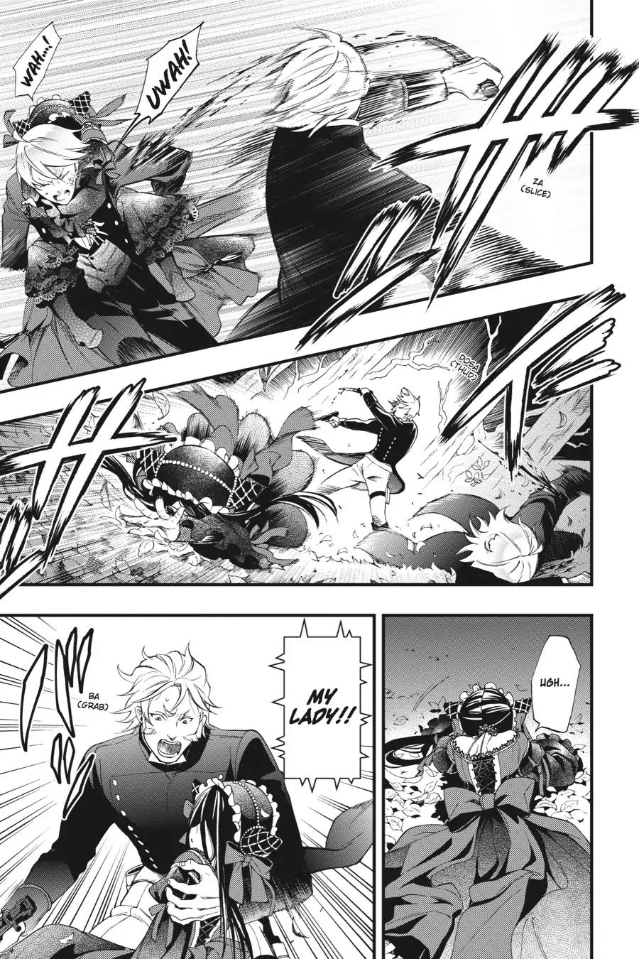 Kuroshitsuji Chapter 100 page 17 - Chapter 100: At noon: The Butler, Breaking Out