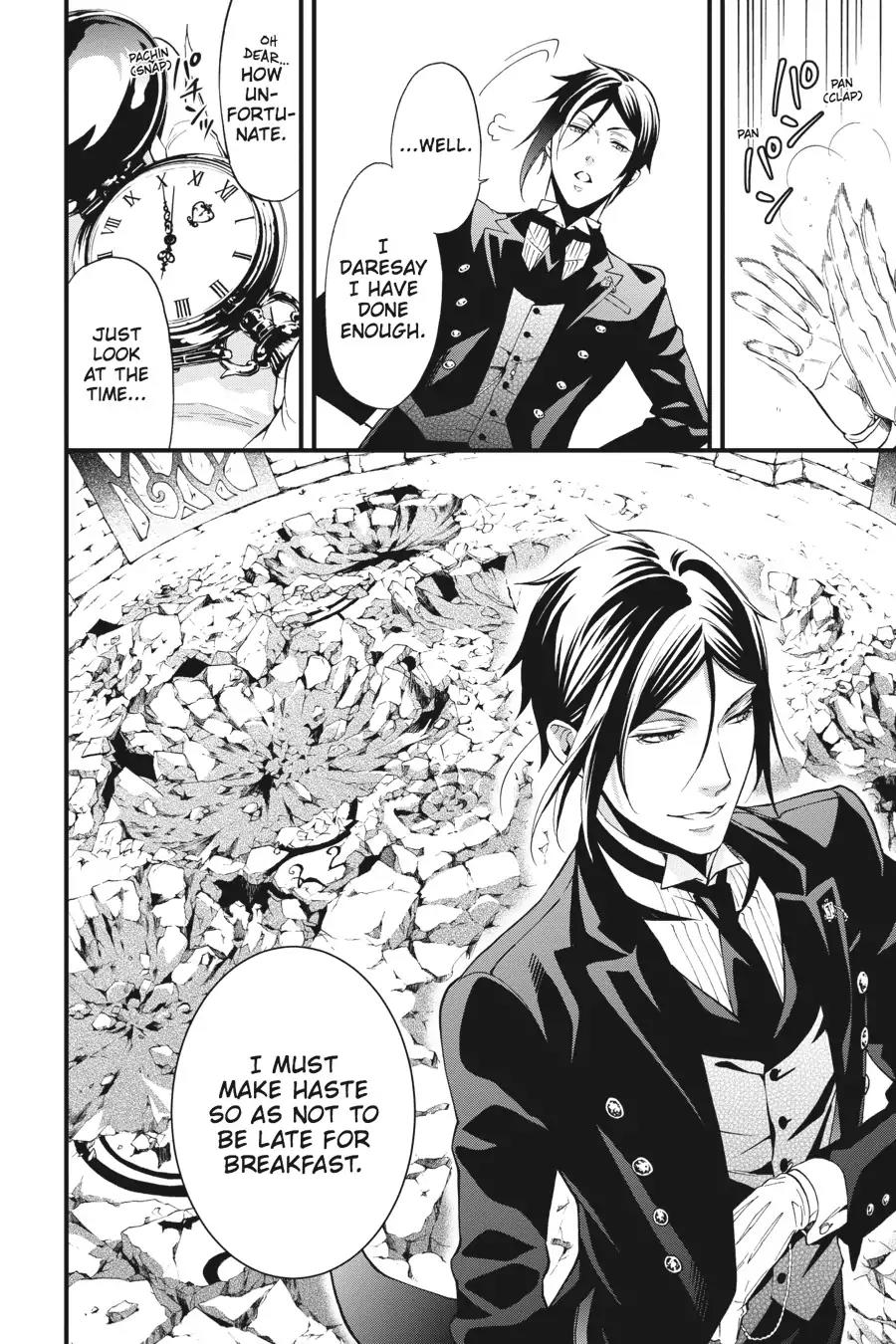 Kuroshitsuji Chapter 100 page 36 - Chapter 100: At noon: The Butler, Breaking Out
