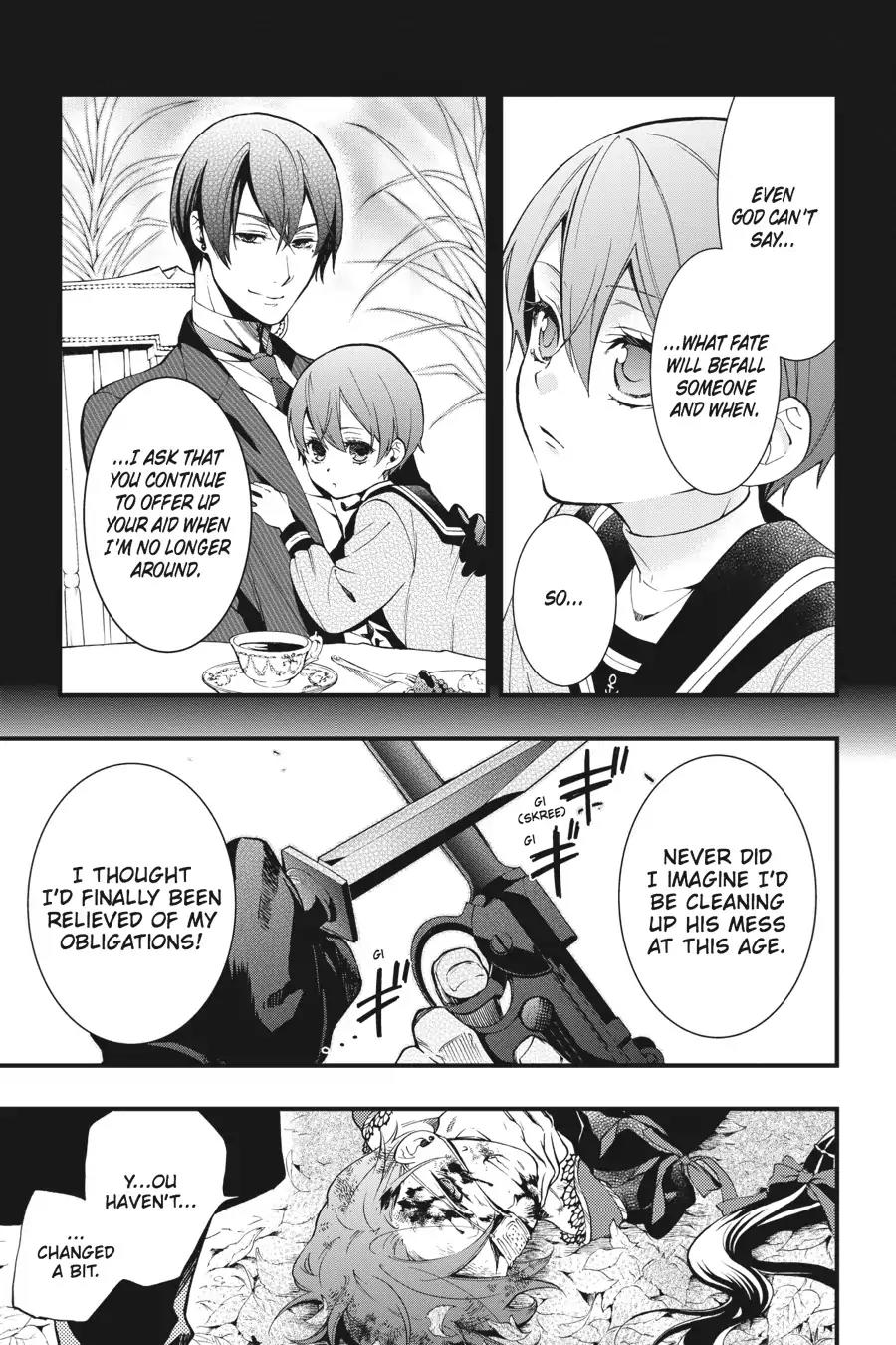 Kuroshitsuji Chapter 101 page 13 - Chapter 101: In the afternoon: The Butler, Crossing Paths