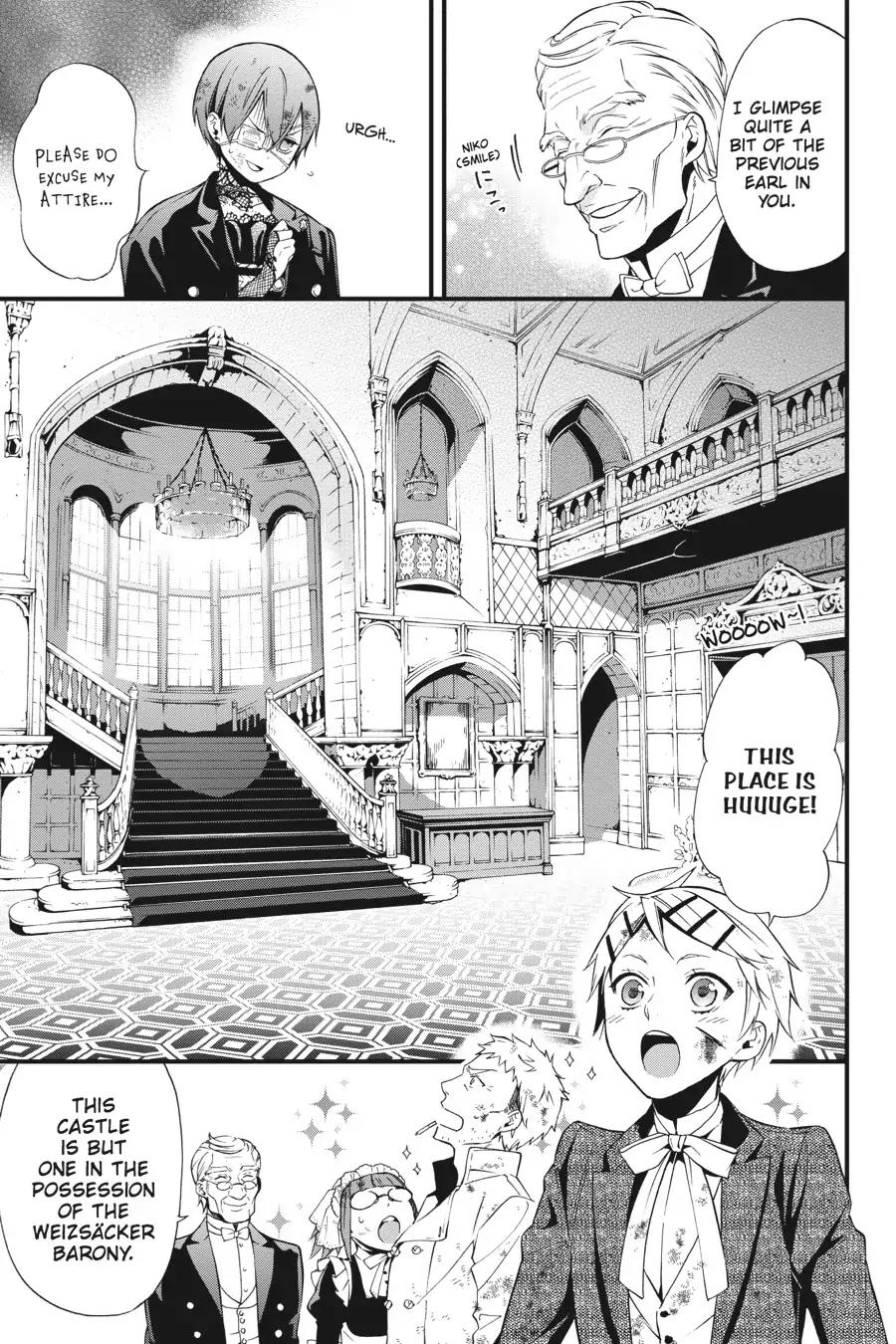 Kuroshitsuji Chapter 105 page 15 - Chapter 105: At noon: The Butler, Dropping In