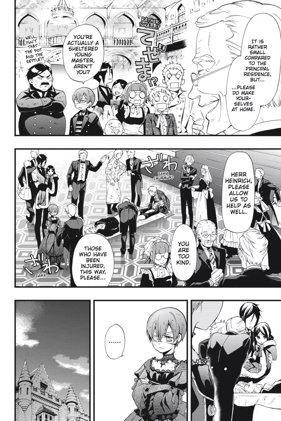 Kuroshitsuji Chapter 105 page 16 - Chapter 105: At noon: The Butler, Dropping In