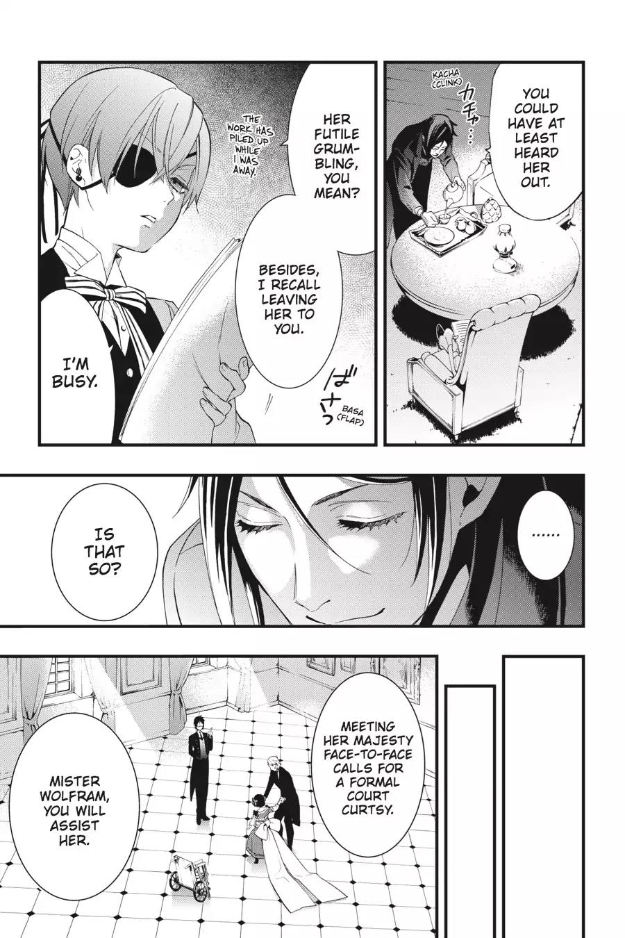Kuroshitsuji Chapter 107 page 23 - Chapter 107: At night: The Butler, Compelling
