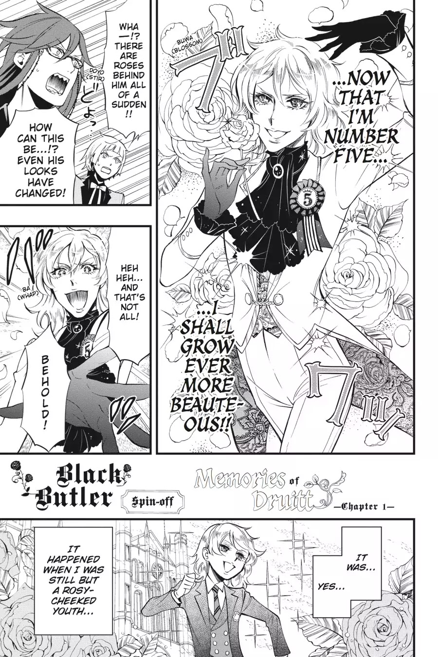 Kuroshitsuji Chapter 108.5 page 15 - Vol.22 Bonus Chapter: On a special day: The Devil Six, Uninhibited