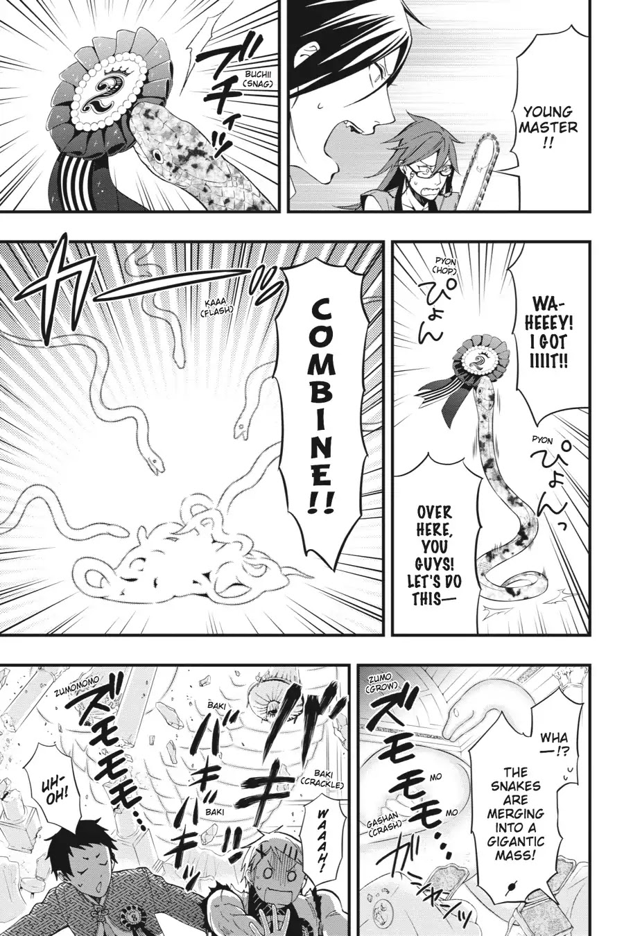 Kuroshitsuji Chapter 108.5 page 25 - Vol.22 Bonus Chapter: On a special day: The Devil Six, Uninhibited