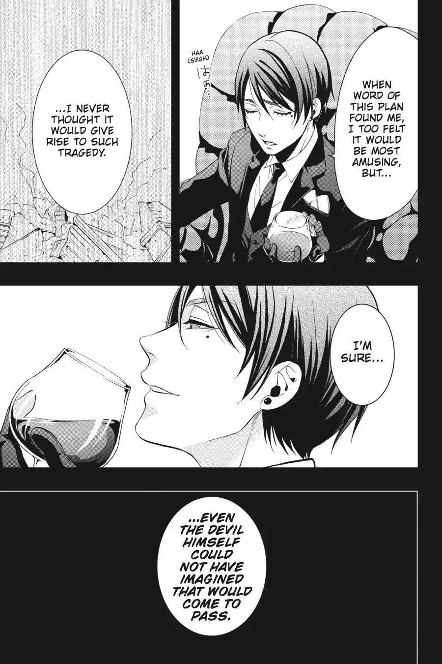 Kuroshitsuji Chapter 108.5 page 3 - Vol.22 Bonus Chapter: On a special day: The Devil Six, Uninhibited