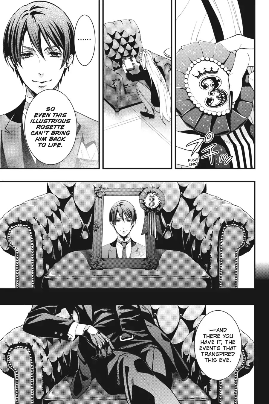 Kuroshitsuji Chapter 108.5 page 37 - Vol.22 Bonus Chapter: On a special day: The Devil Six, Uninhibited