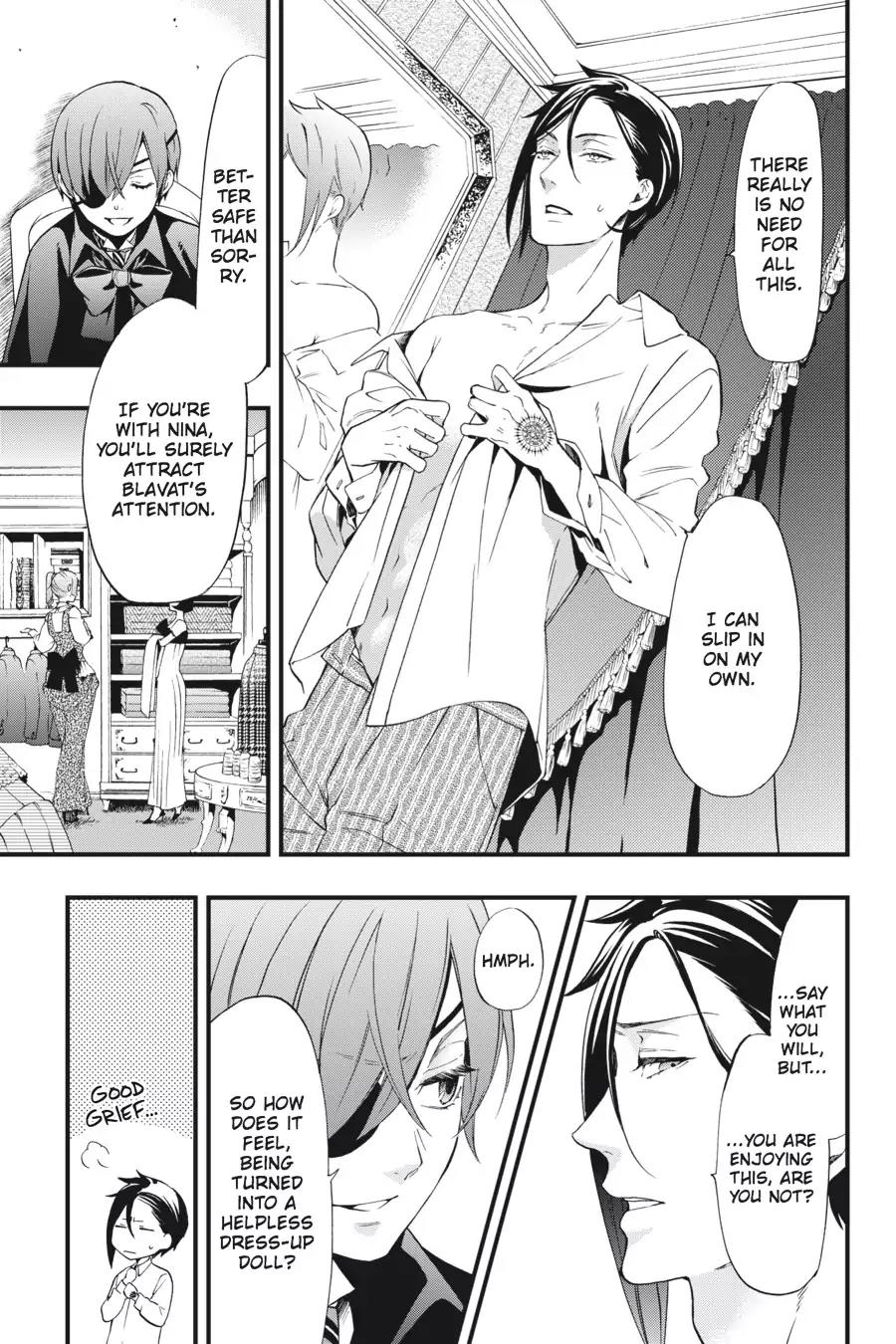 Kuroshitsuji Chapter 116 page 13 - Chapter 116: At noon: The Butler, Attiring
