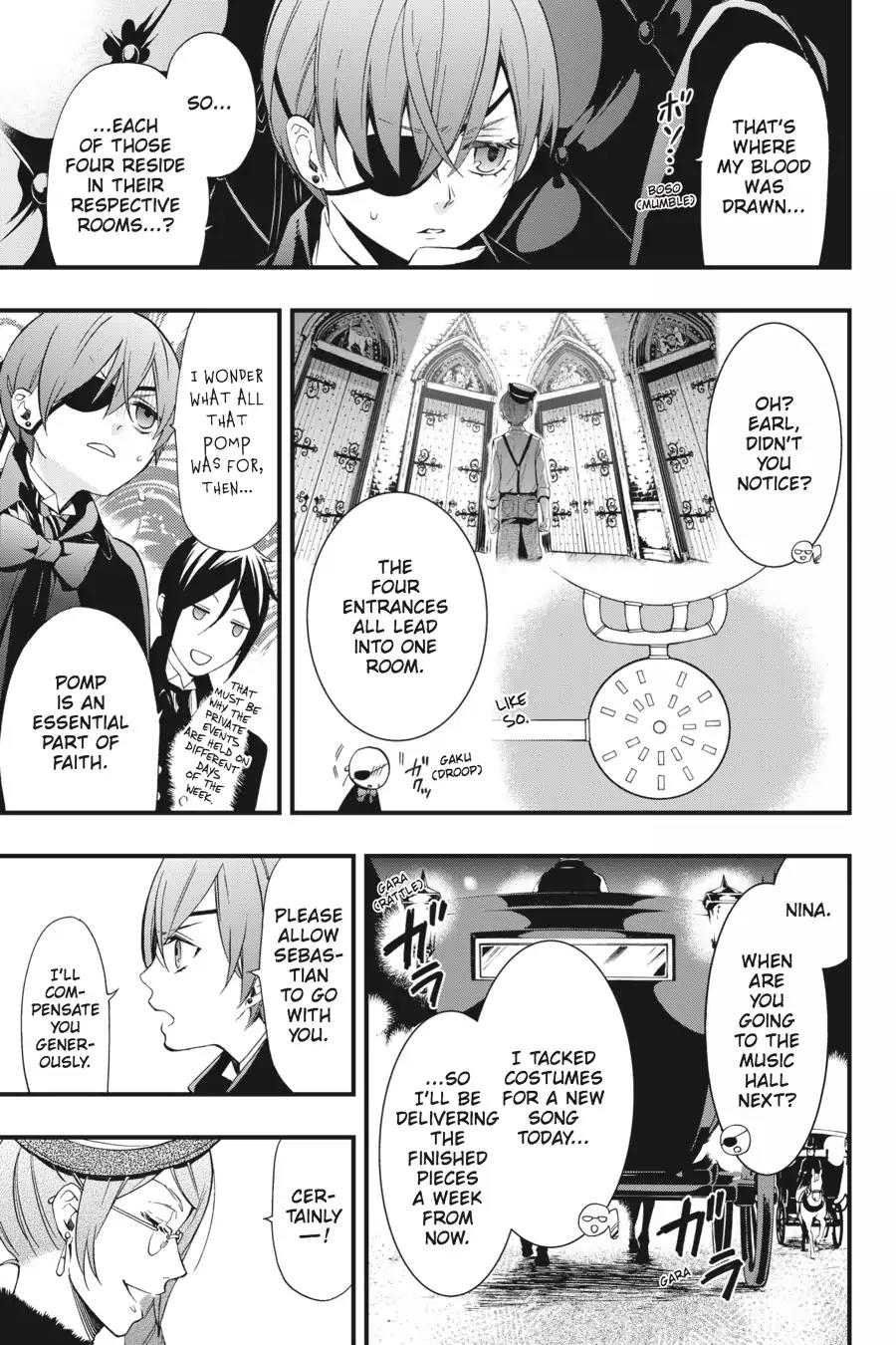 Kuroshitsuji Chapter 116 page 9 - Chapter 116: At noon: The Butler, Attiring