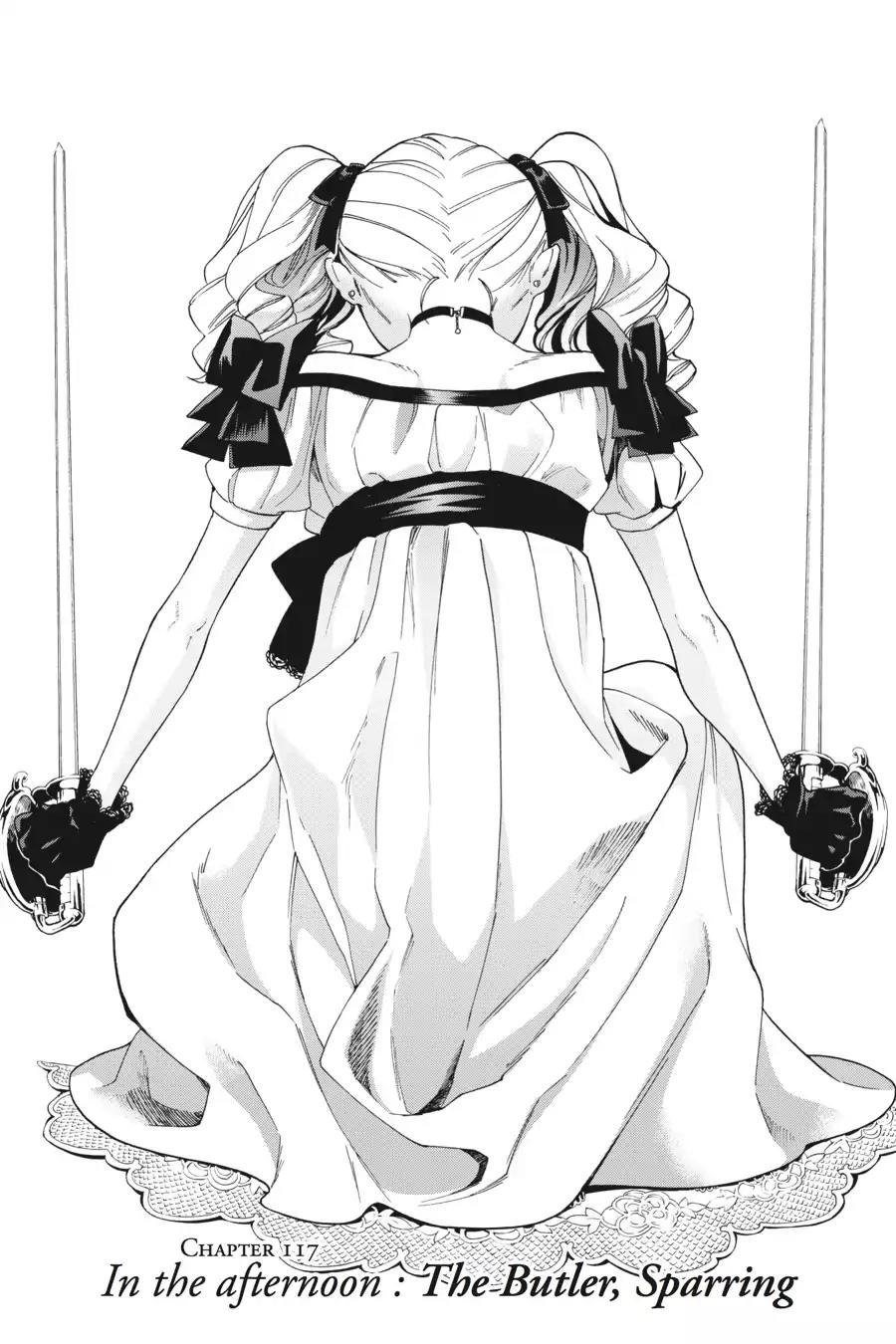 Kuroshitsuji Chapter 117 page 1 - Chapter 117: In the afternoon: The Butler, Sparring