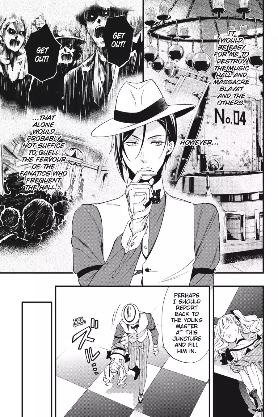 Kuroshitsuji Chapter 117 page 19 - Chapter 117: In the afternoon: The Butler, Sparring