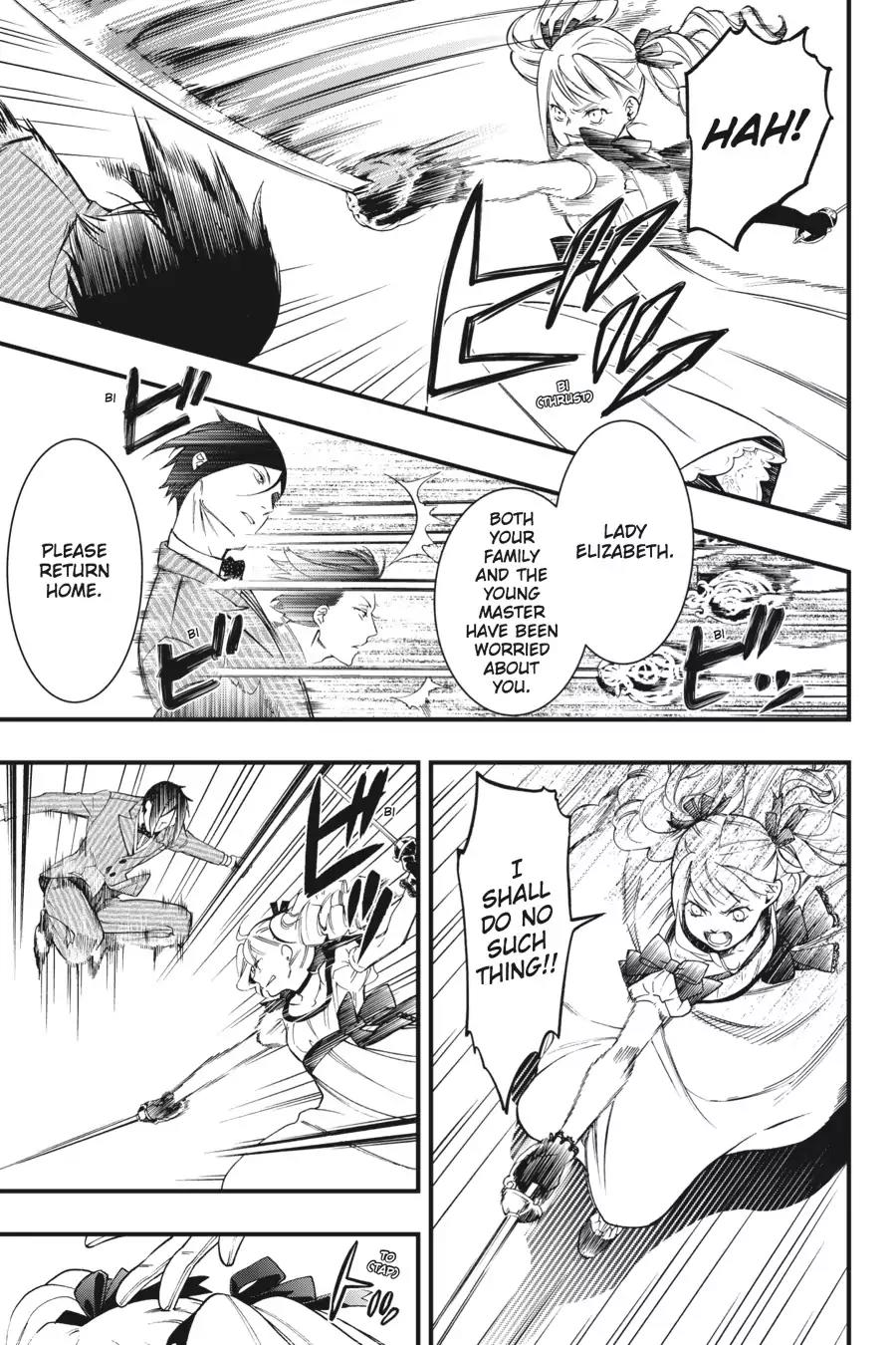 Kuroshitsuji Chapter 117 page 3 - Chapter 117: In the afternoon: The Butler, Sparring