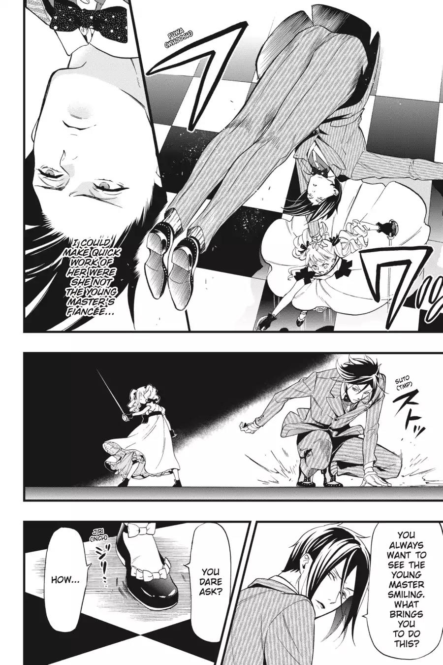 Kuroshitsuji Chapter 117 page 4 - Chapter 117: In the afternoon: The Butler, Sparring