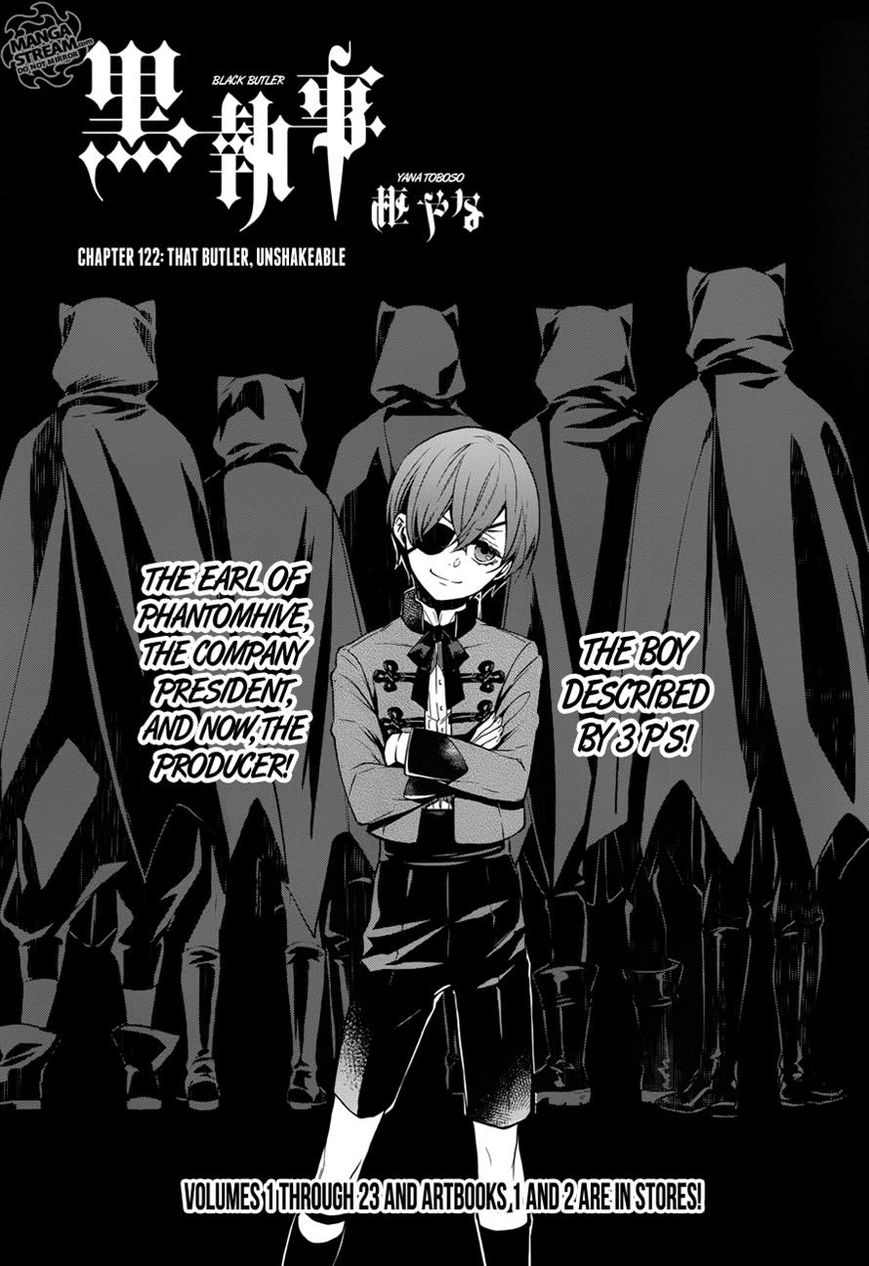 Kuroshitsuji Chapter 122 page 1 - Chapter 122 : That Butler, Unshakeable