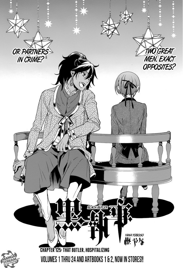 Kuroshitsuji Chapter 125 page 2 - Chapter 125 : That Butler, Hospitalizing
