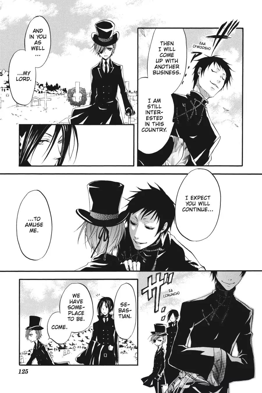 Kuroshitsuji Chapter 13 page 15 - Chapter 13: At night: The Butler, Mourning