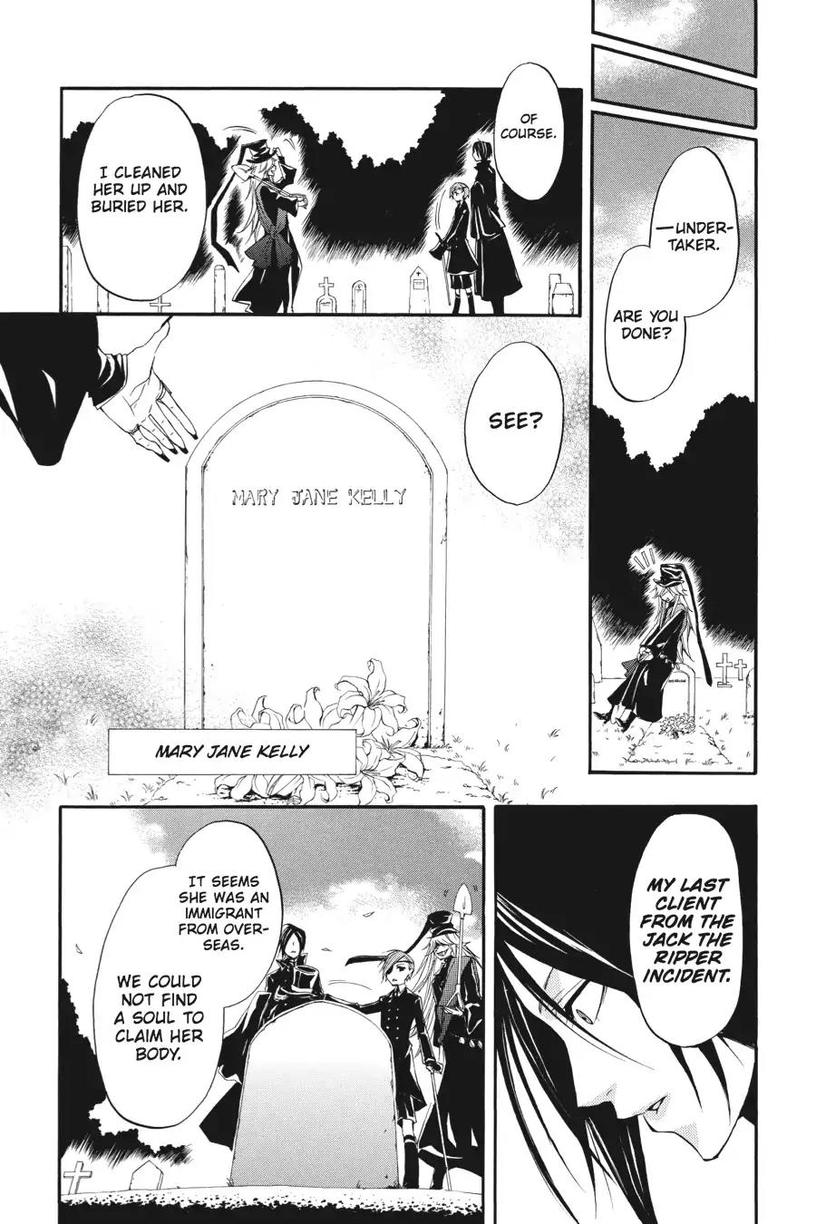 Kuroshitsuji Chapter 13 page 16 - Chapter 13: At night: The Butler, Mourning