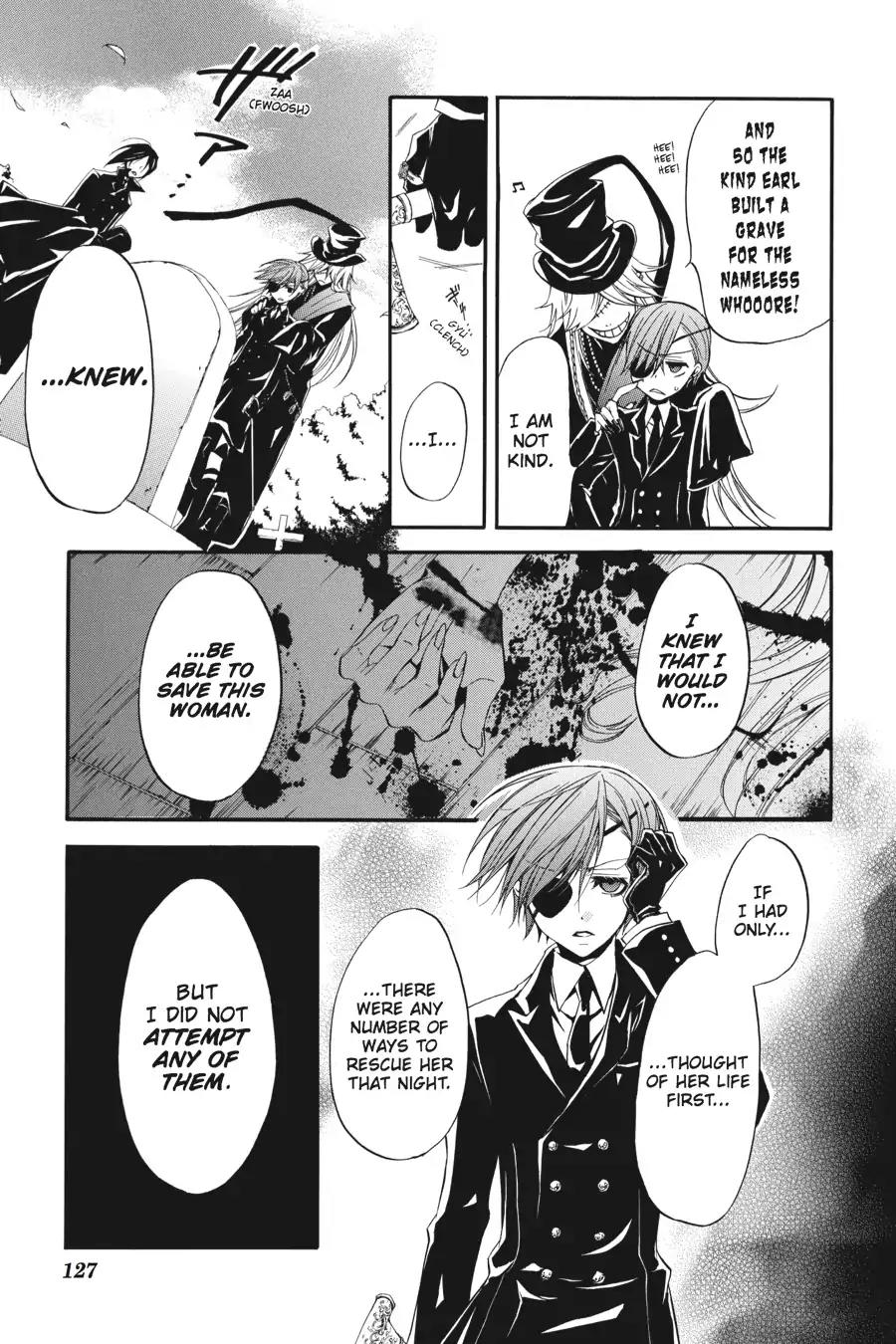 Kuroshitsuji Chapter 13 page 17 - Chapter 13: At night: The Butler, Mourning