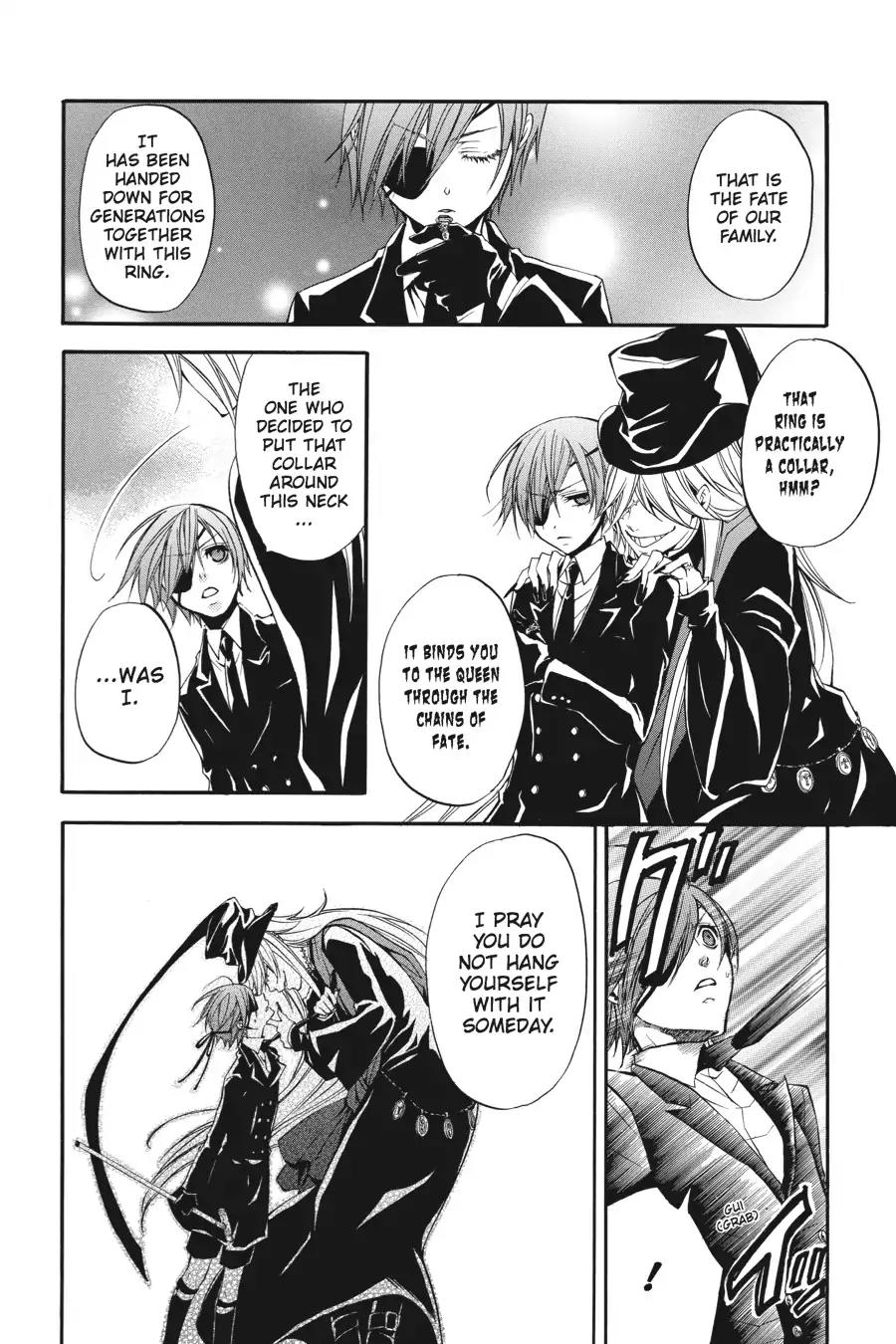 Kuroshitsuji Chapter 13 page 20 - Chapter 13: At night: The Butler, Mourning