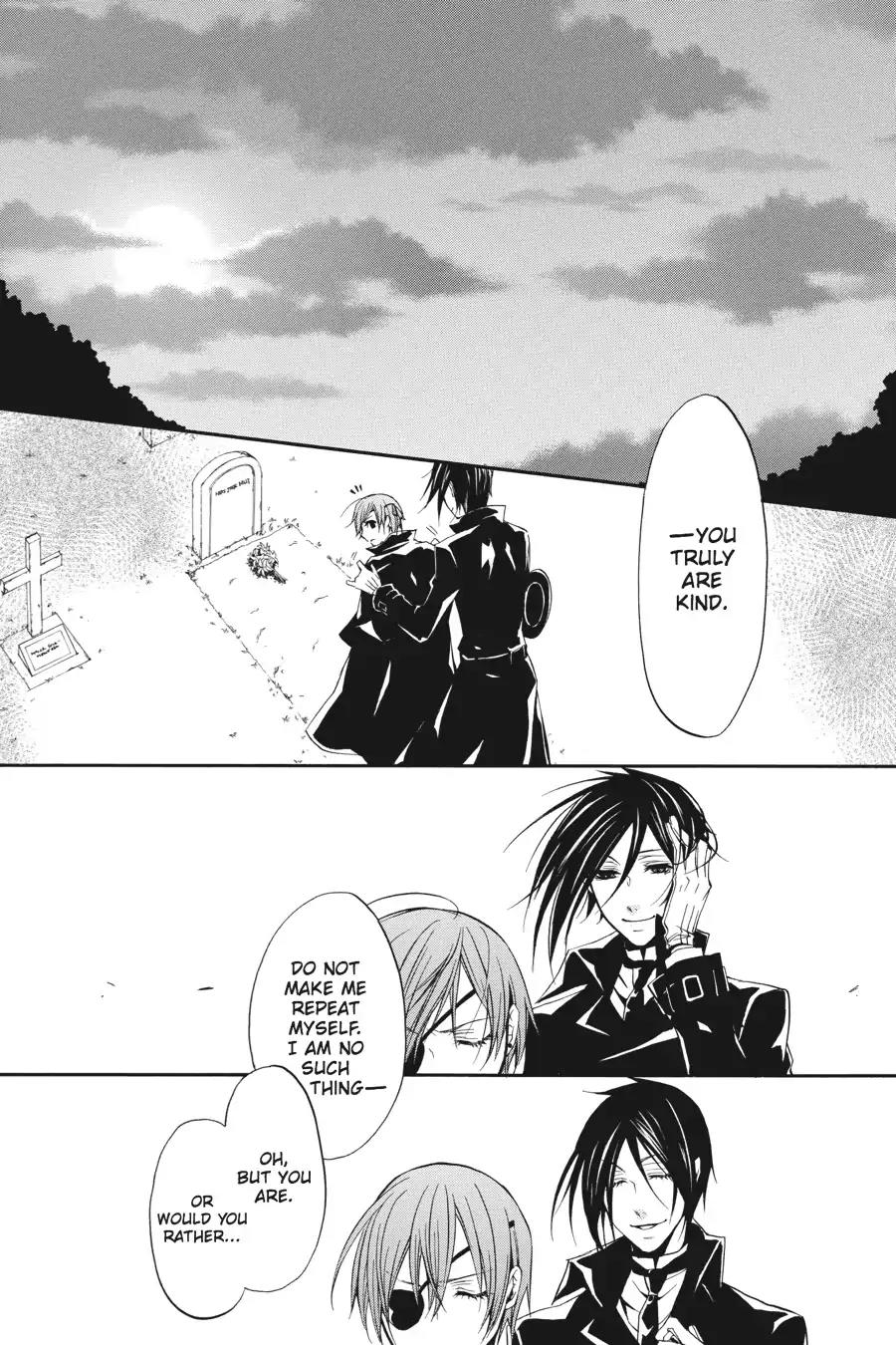 Kuroshitsuji Chapter 13 page 22 - Chapter 13: At night: The Butler, Mourning