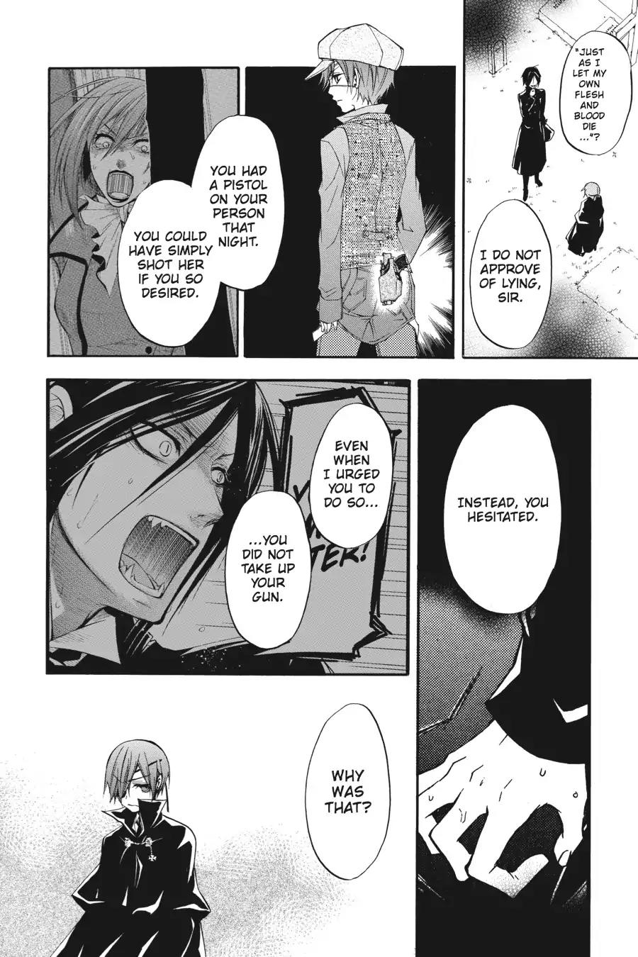 Kuroshitsuji Chapter 13 page 24 - Chapter 13: At night: The Butler, Mourning