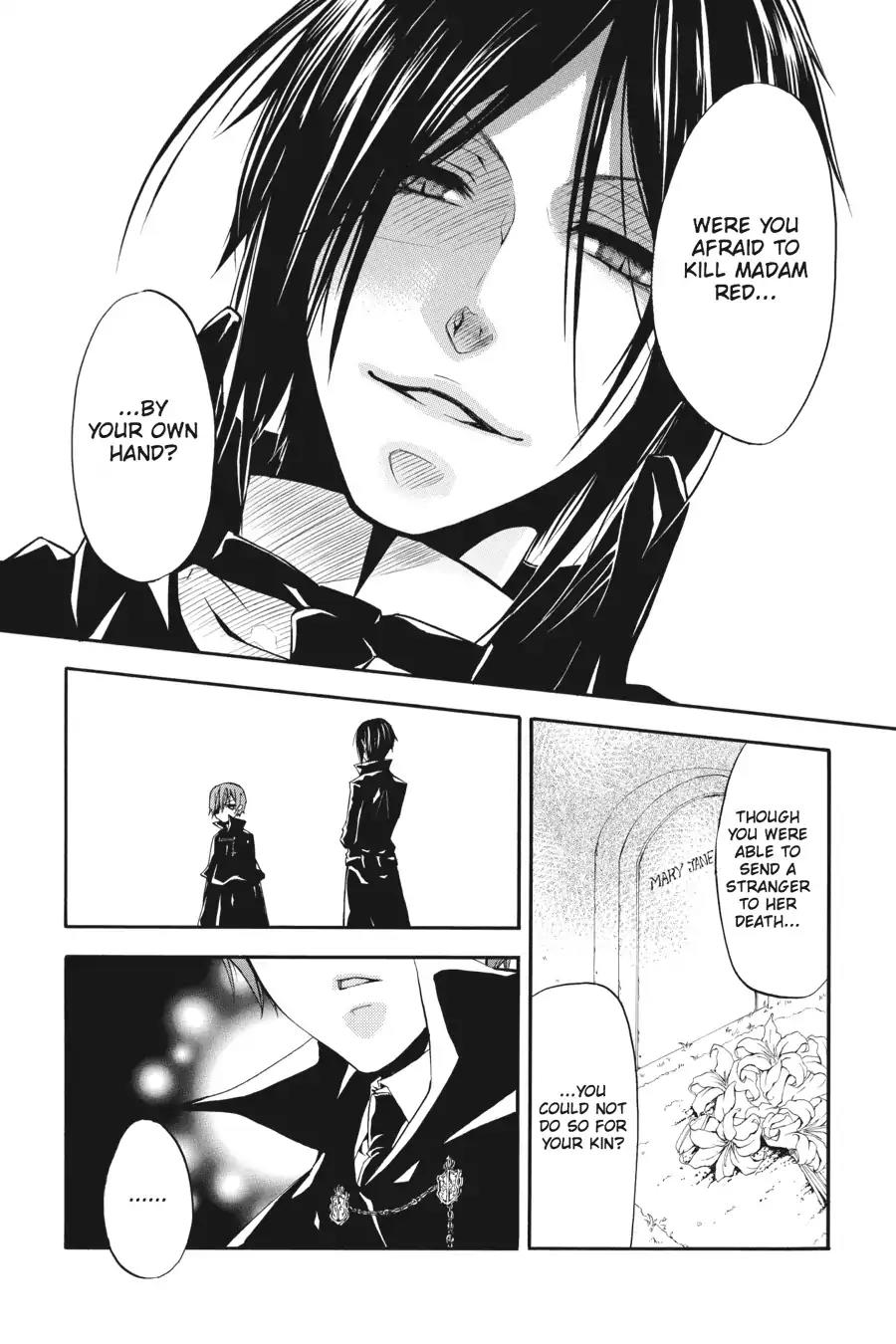 Kuroshitsuji Chapter 13 page 25 - Chapter 13: At night: The Butler, Mourning