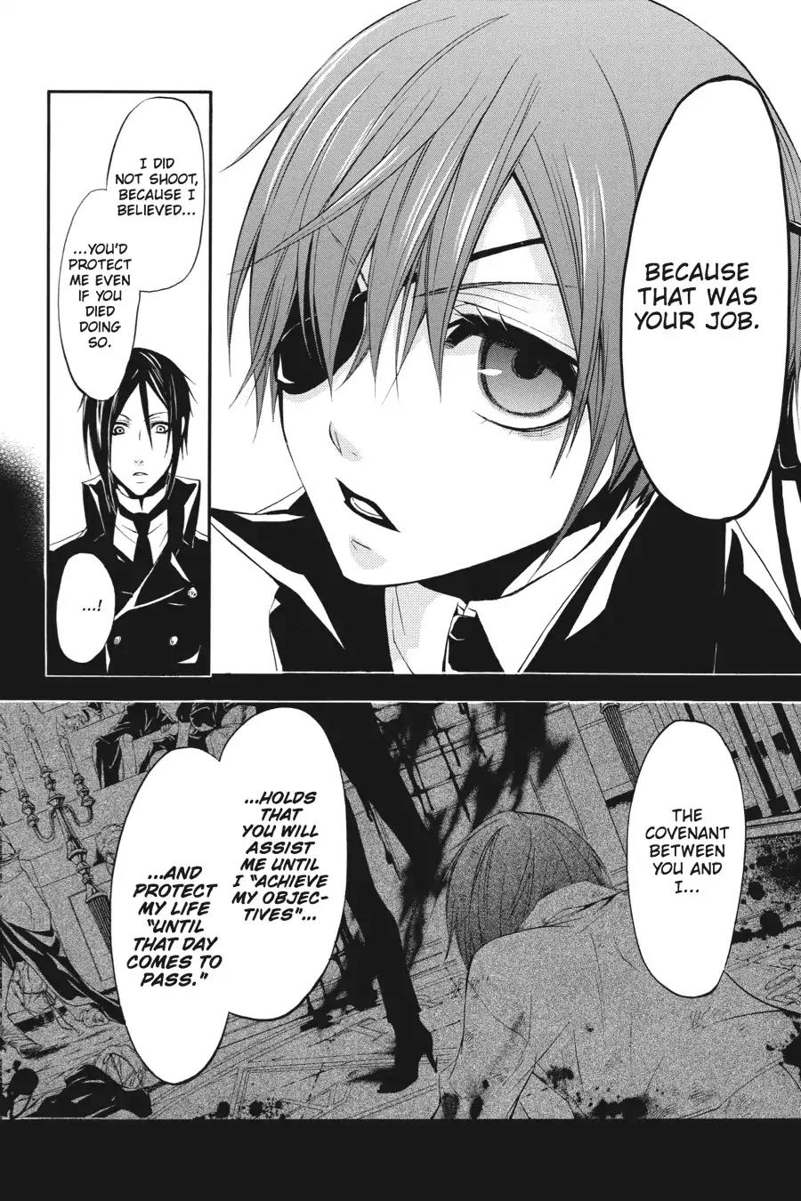Kuroshitsuji Chapter 13 page 26 - Chapter 13: At night: The Butler, Mourning