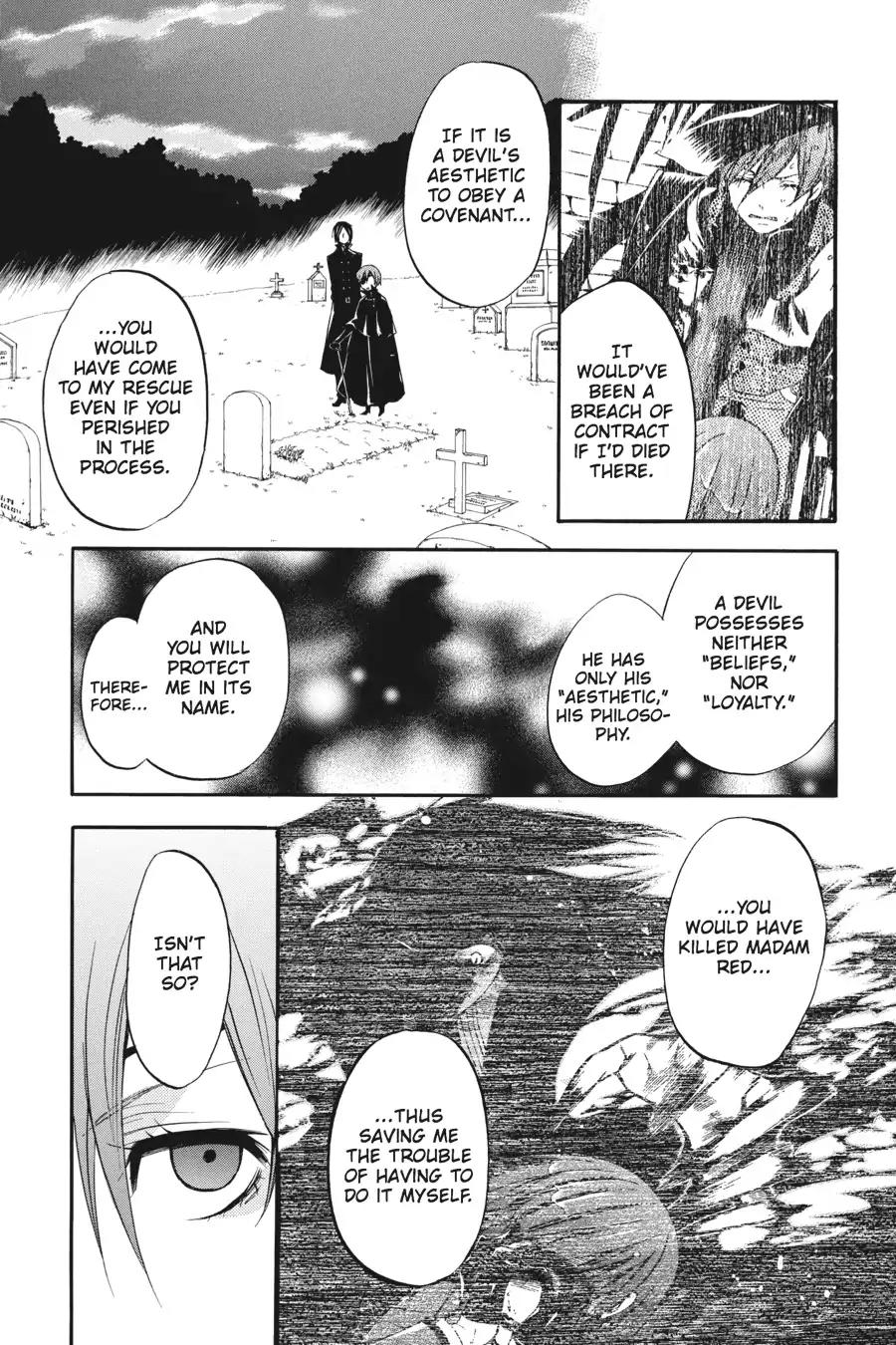 Kuroshitsuji Chapter 13 page 27 - Chapter 13: At night: The Butler, Mourning