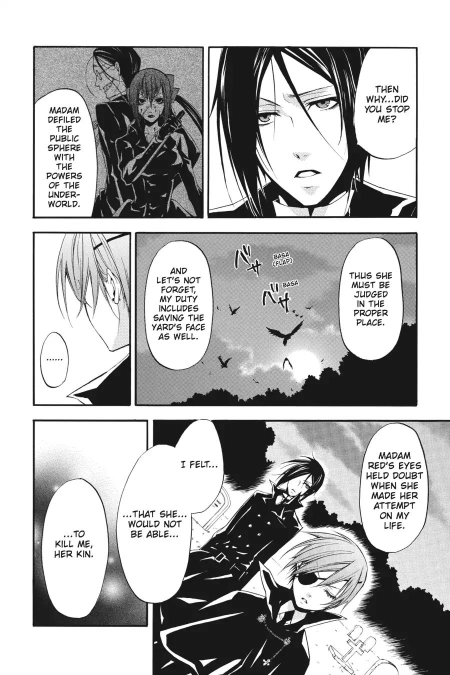 Kuroshitsuji Chapter 13 page 28 - Chapter 13: At night: The Butler, Mourning