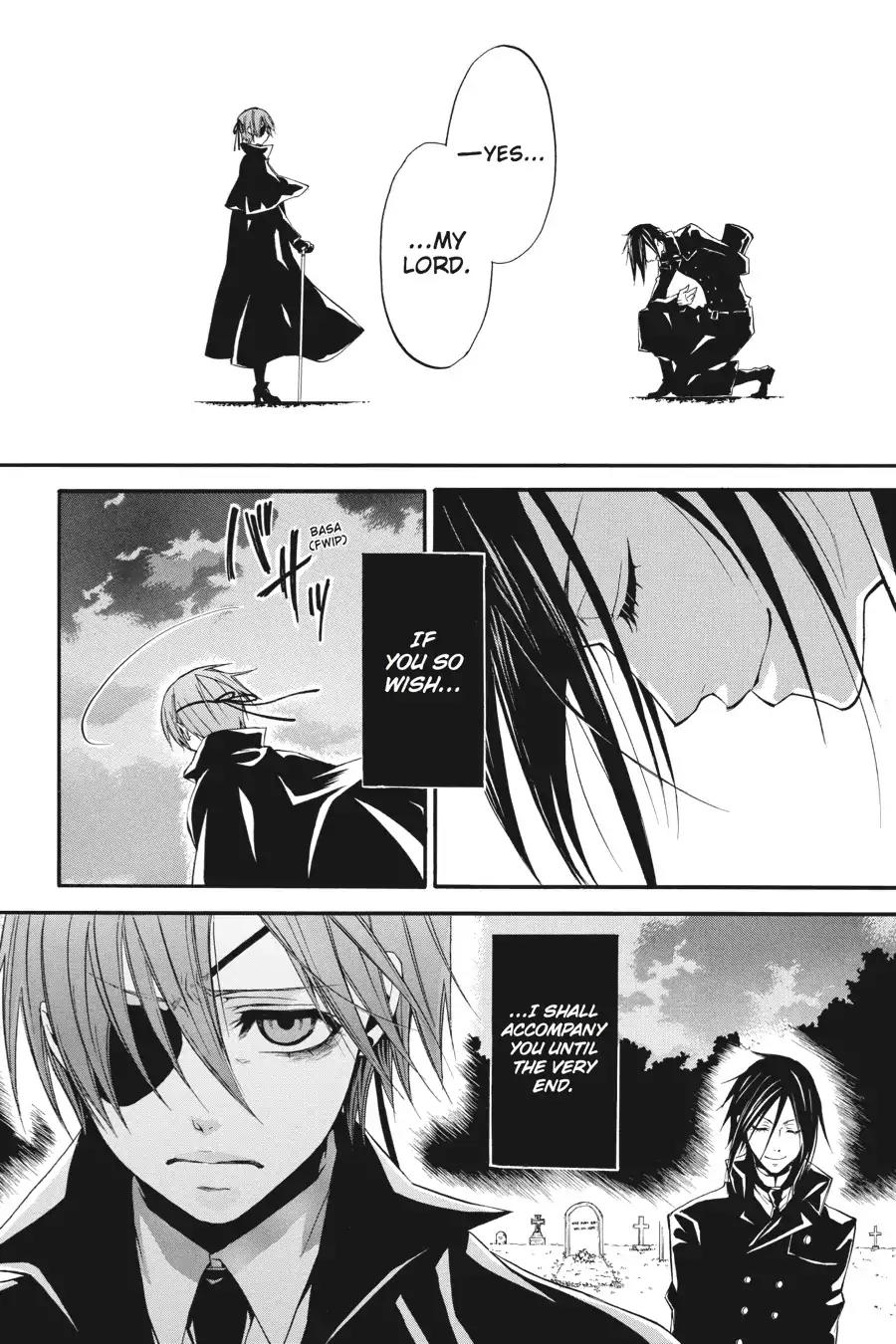 Kuroshitsuji Chapter 13 page 34 - Chapter 13: At night: The Butler, Mourning