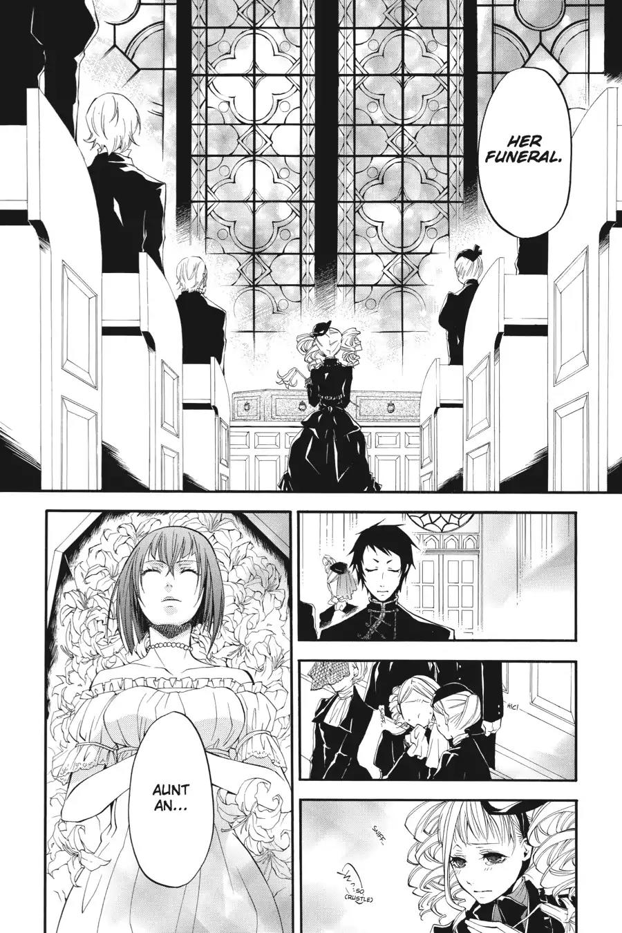 Kuroshitsuji Chapter 13 page 4 - Chapter 13: At night: The Butler, Mourning