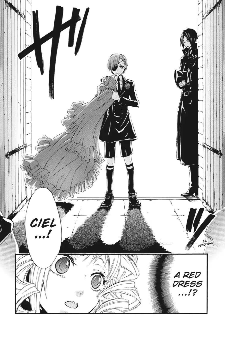 Kuroshitsuji Chapter 13 page 6 - Chapter 13: At night: The Butler, Mourning