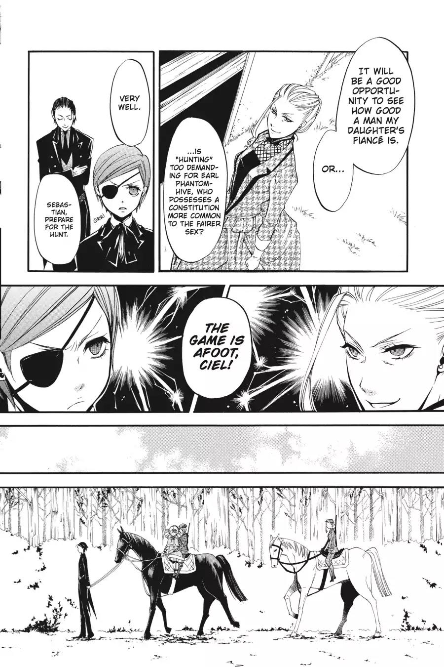 Kuroshitsuji Chapter 14 page 18 - Chapter 14: At midnight: The Butler, On the Hunt