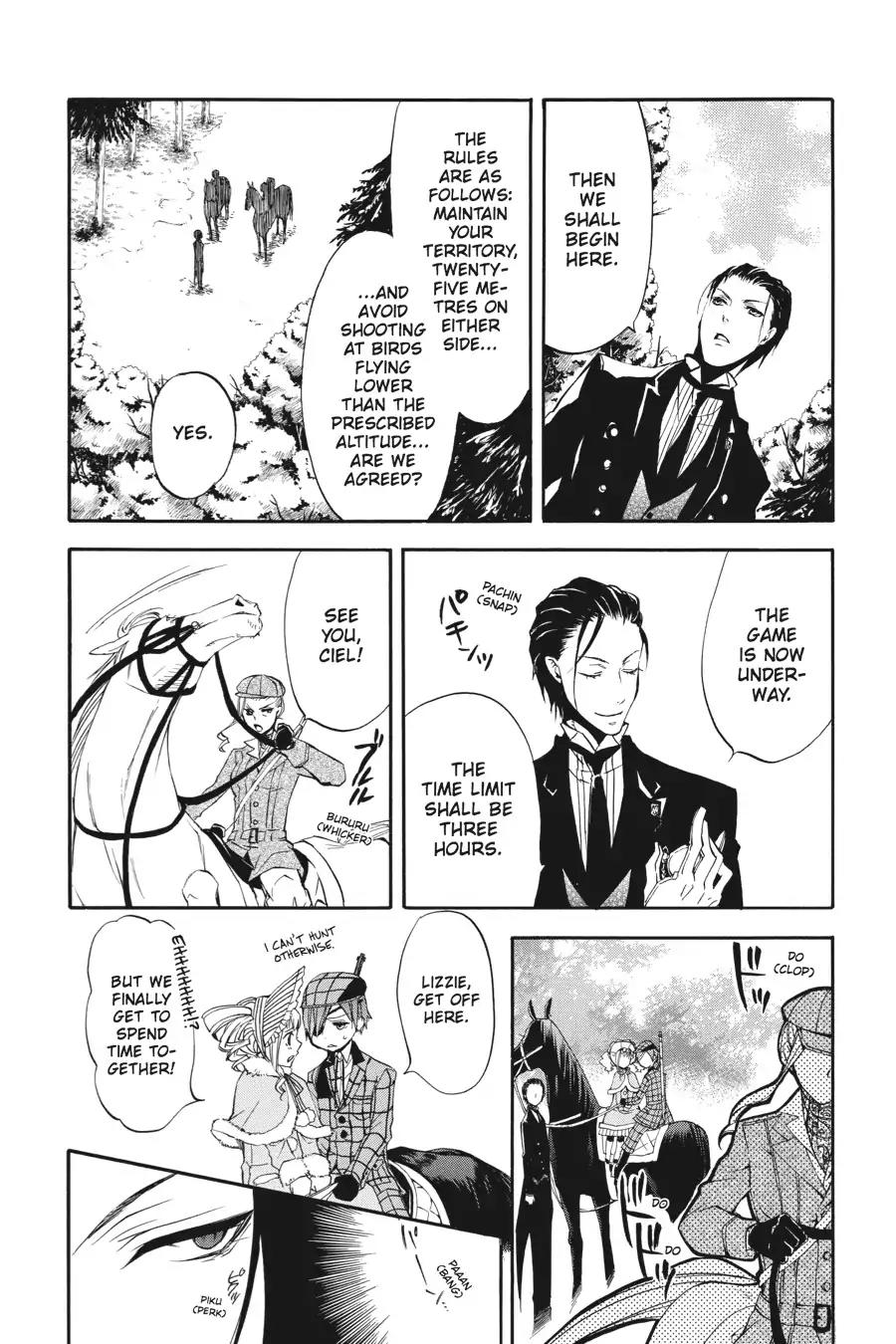 Kuroshitsuji Chapter 14 page 20 - Chapter 14: At midnight: The Butler, On the Hunt